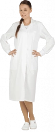 Халат белый из бязи р.56-58/170-176 женский